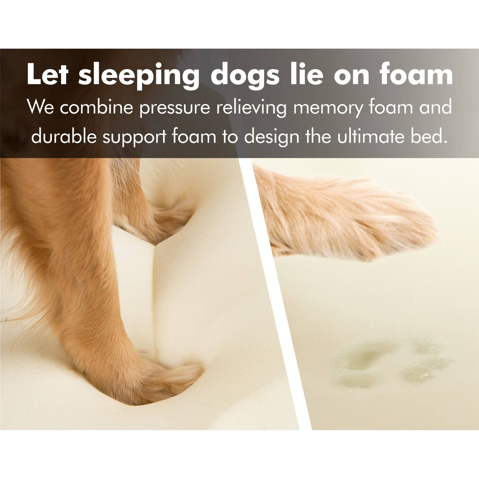 Khaki Chester Pet Couch with Solid Memory Foam X4557