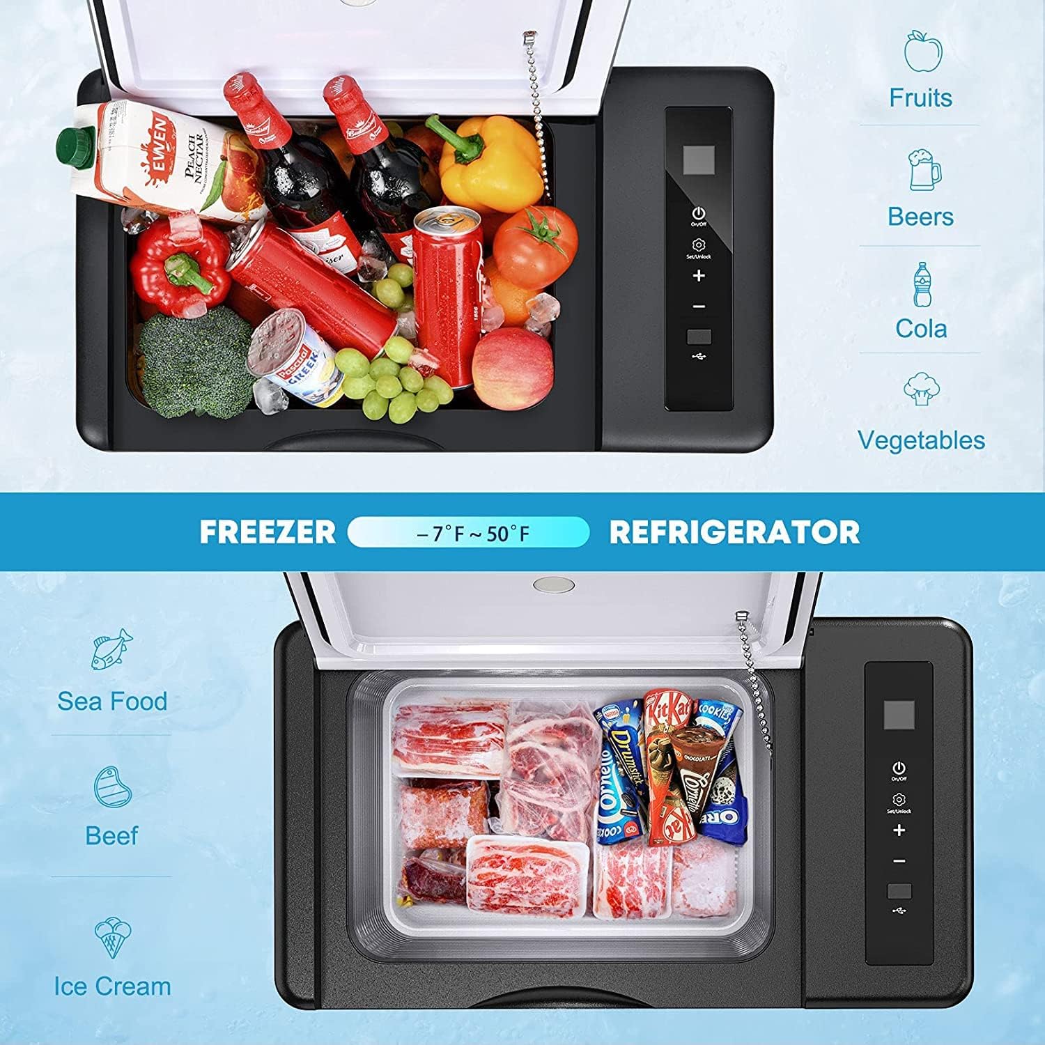 Portable Refrigerator 26 Quart (25L) Electric Cooler P71673
