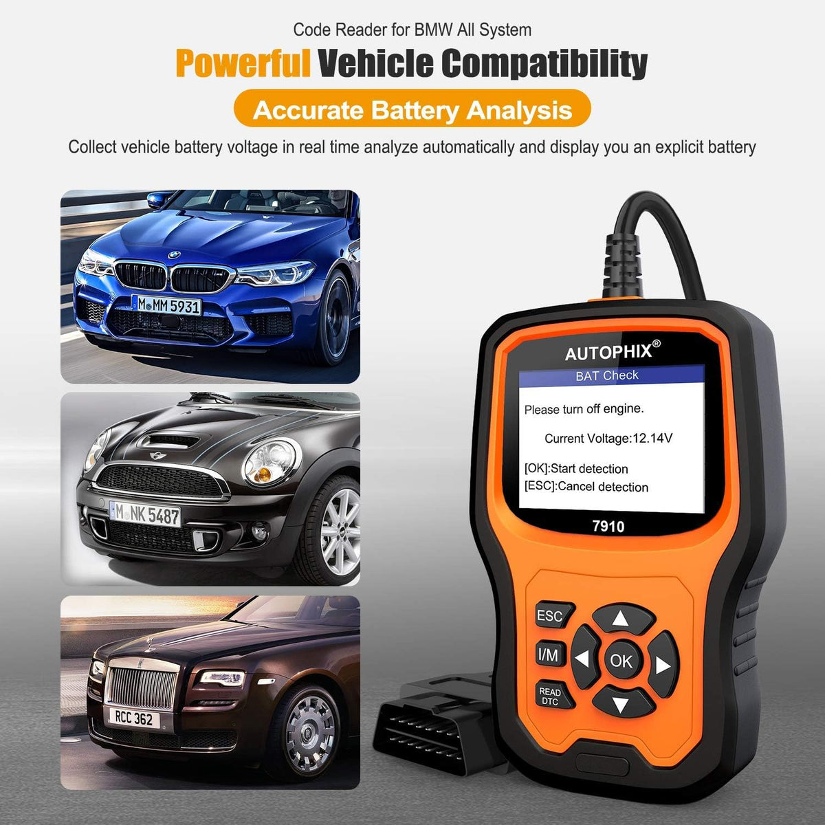 Enhanced 7910 Full-System OBD2 Scanner Auto Fault Code Reader M4529