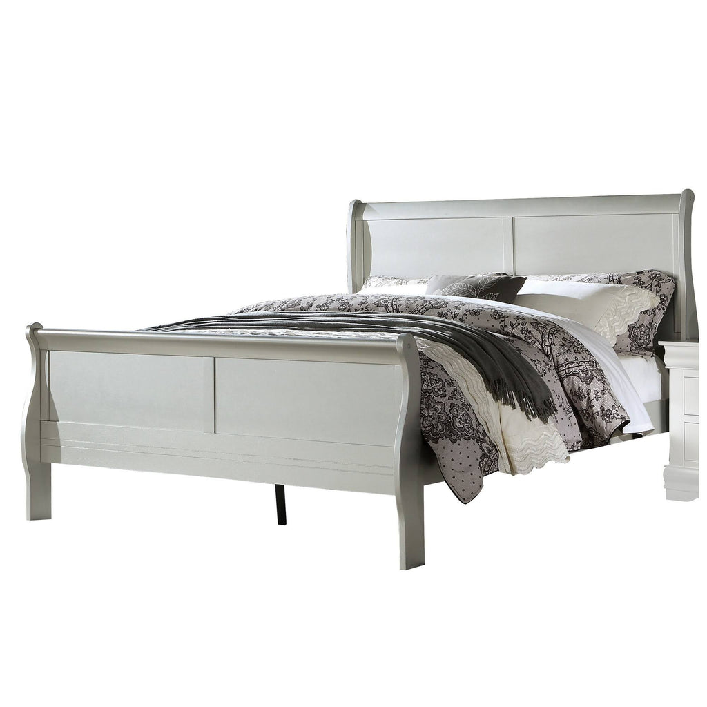 Silver Full Size Bed U141