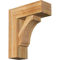 Rough Sawn Bracket with Offset Brace, Western Red Cedar O54629