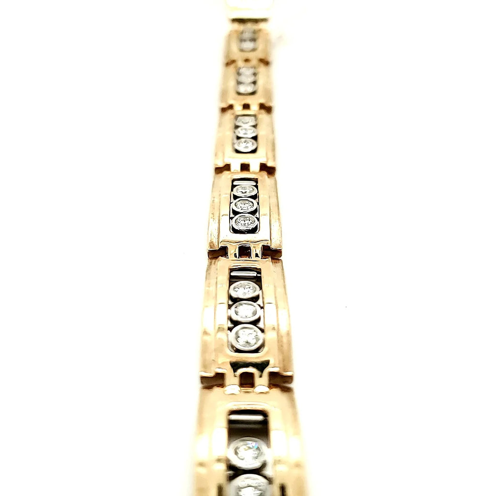 14K Gold & Diamond 2.5ct Bracelet F97602