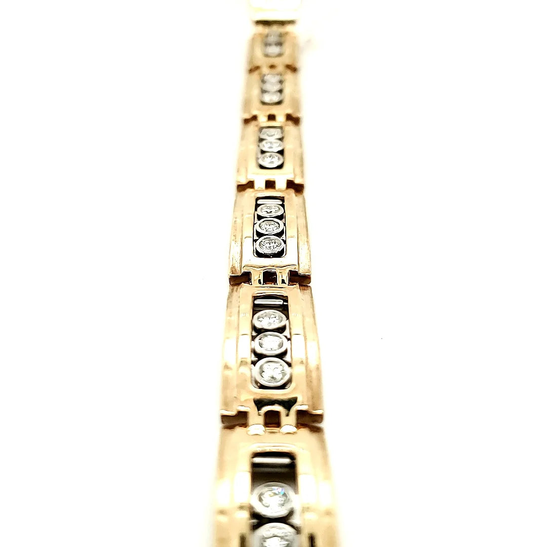 14K Gold & Diamond 2.5ct Bracelet F97602