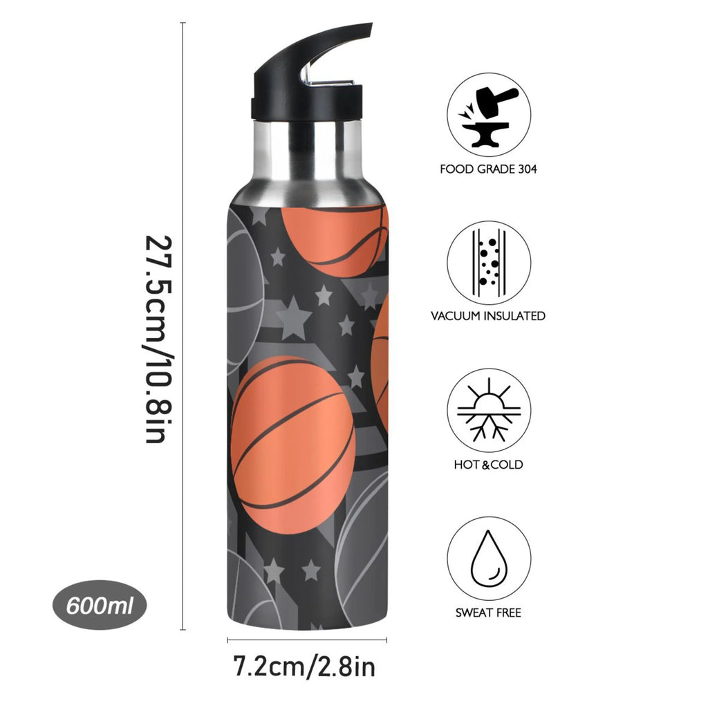 Stainless Steel Insulated Water Bottle with Straw Lid W838
