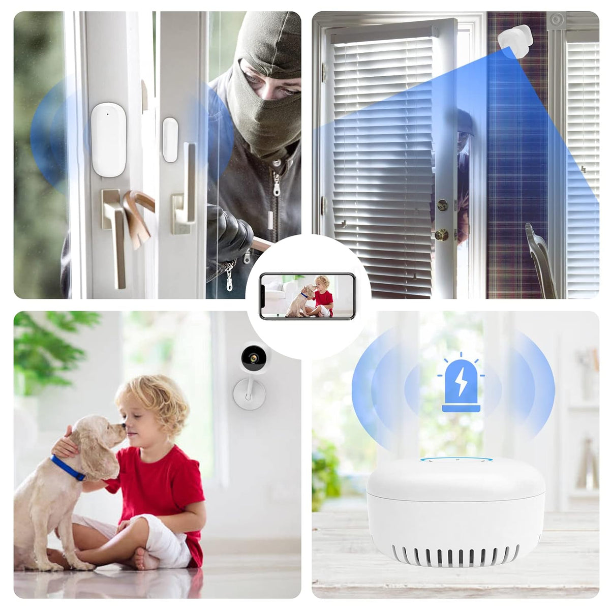 6-Piece Smart Home Security System Kit D957551
