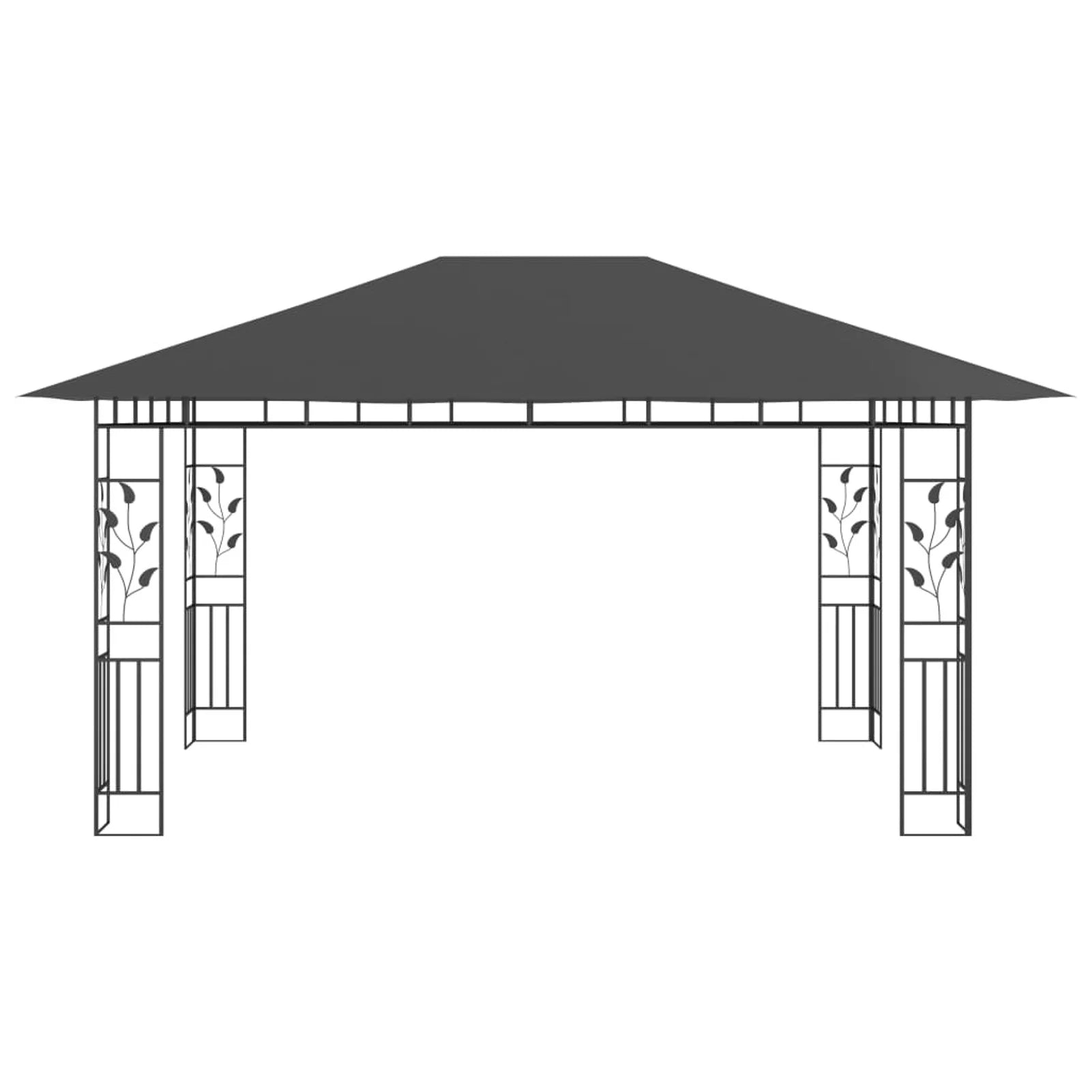 Canopy Patio Net 13.1'x9.8'x9' Mosquito Net with Sun Canopy Party Tent O7914