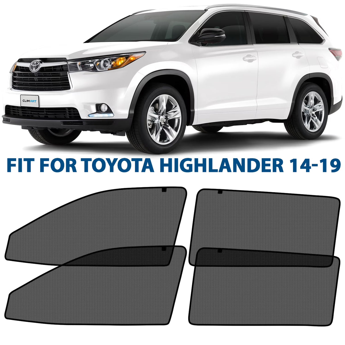 Magnetic Car Window Sunshade for Toyota Highlander 2014-2019 L2412