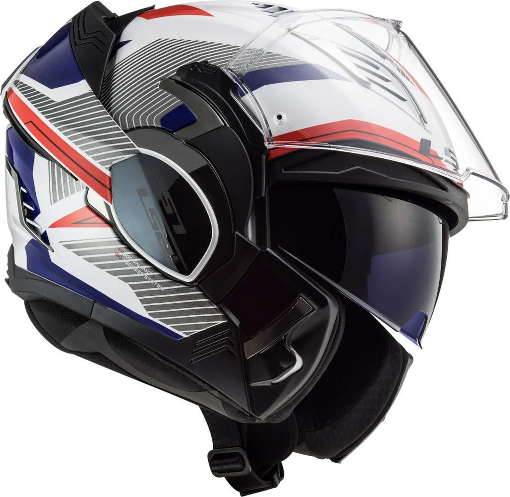 White Red Blue Revo Helmet T102