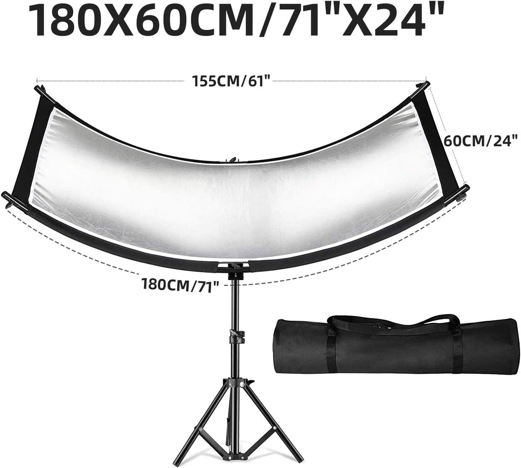 Clamshell Light Reflector Diffuser with Light Stand and Carry Bag R12149
