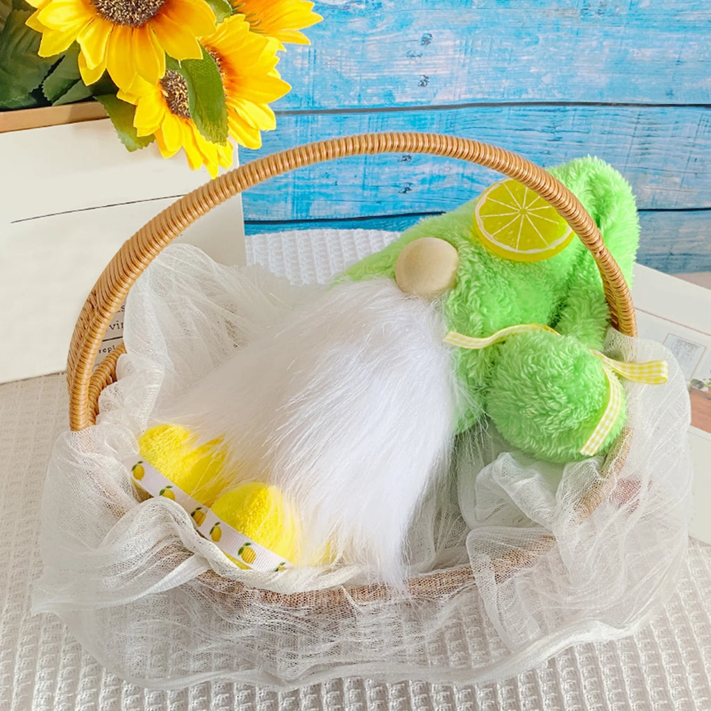 Gnomes Plush Doll Summer Style Faceless Doll Plushie Ornament Lemon Dwarf Doll Home Decor I127871
