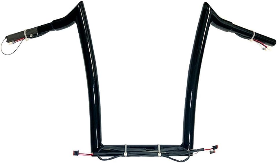 1 1/4 Inch 14 Inch Rise Gloss Black Monkey Ape Hanger Handlebars Q194335