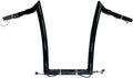1 1/4 Inch 14 Inch Rise Gloss Black Monkey Ape Hanger Handlebars Q194335