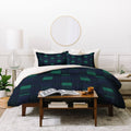 King 3 Piece Plaid Duvet Cover Set X57622