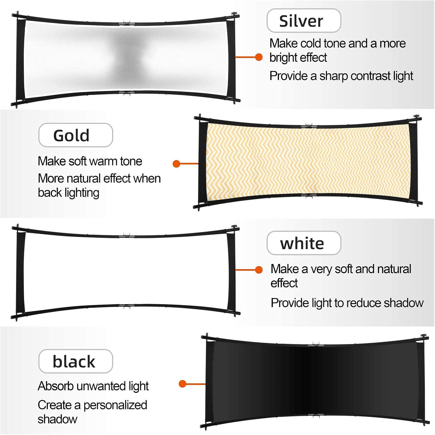Clamshell Light Reflector Diffuser with Light Stand and Carry Bag R12149