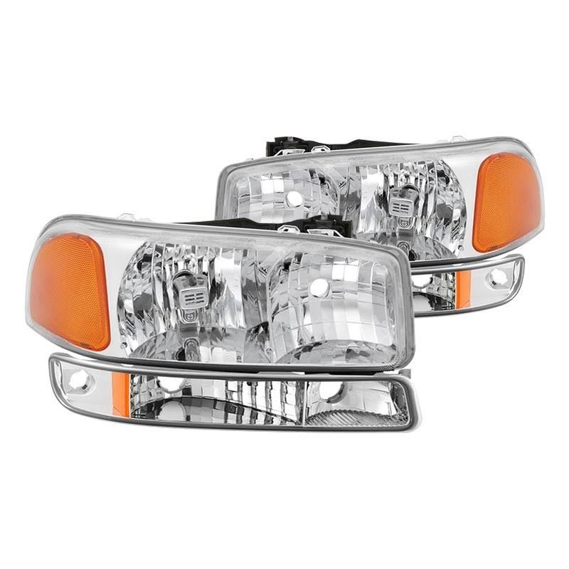 Crystal Headlights and Bumper Lights for GMC Sierra 99-06 / Yukon 00-06 U5926