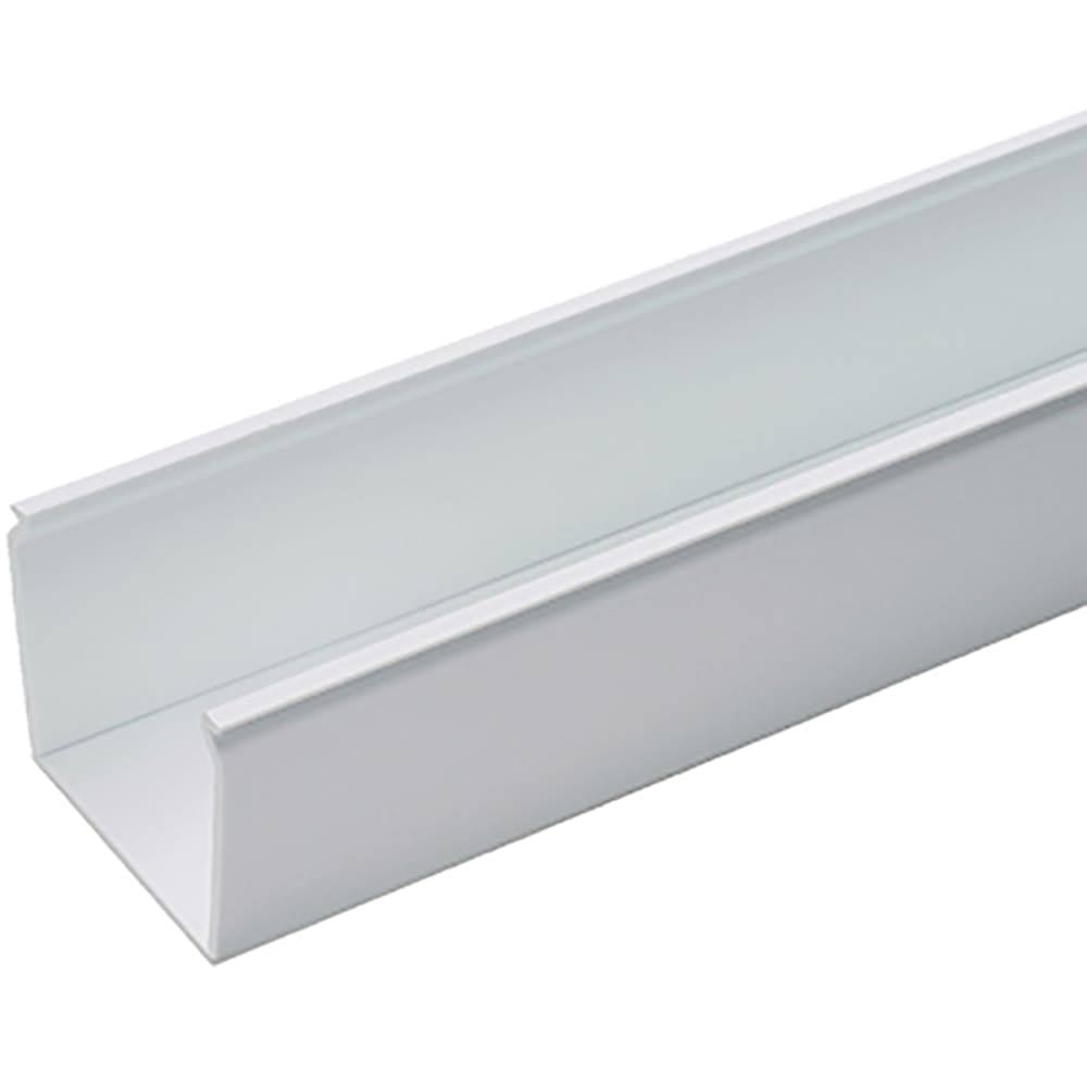 White PVC Cable Raceway Solid Duct G482636