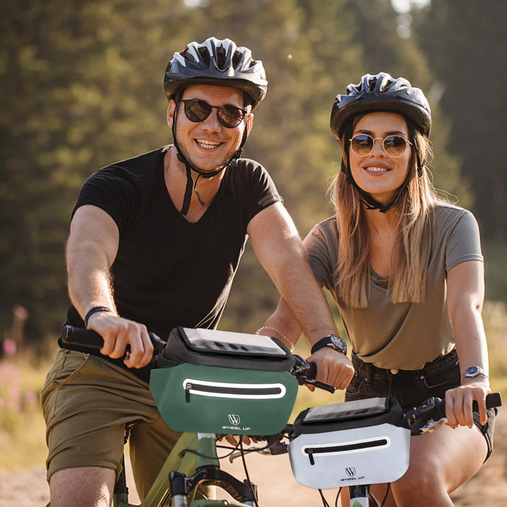 Bicycle Bag with Handlebar Storage Pouch and Phone Holder V181118