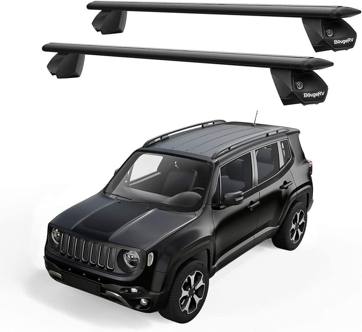 Black Aluminum Cross Bar Roof Rack (1 Pair) F101925