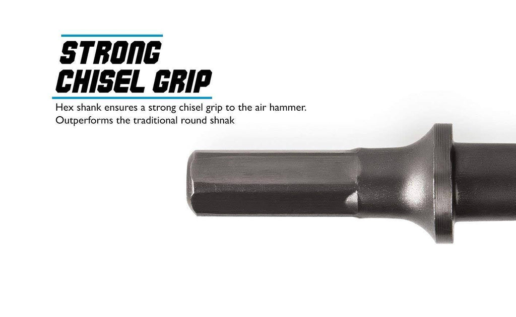 Air Hammer, Hex Shank + 4 Chisels B758