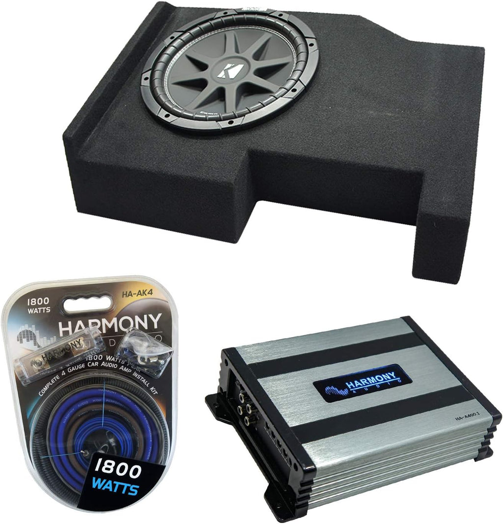 Single 10 Loaded Sub Box Enclosure with Amplifier H5526