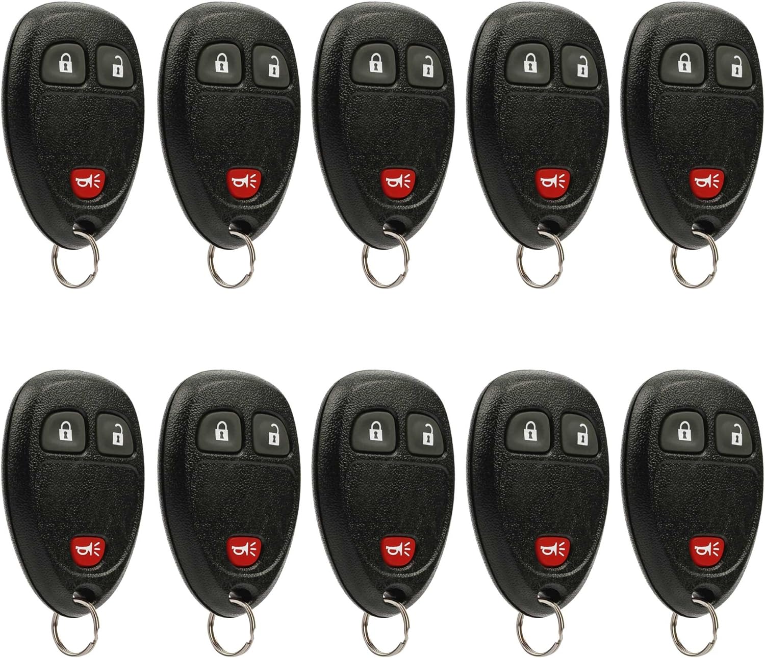Bulk Lot of 10 Pack of 2 Keyless Entry Remote E444