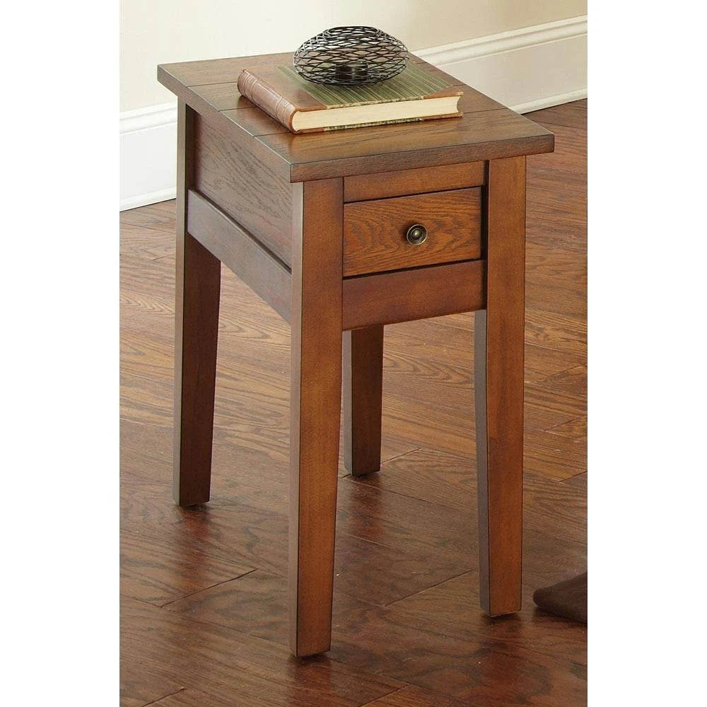 Oak Chairside End Table E329550