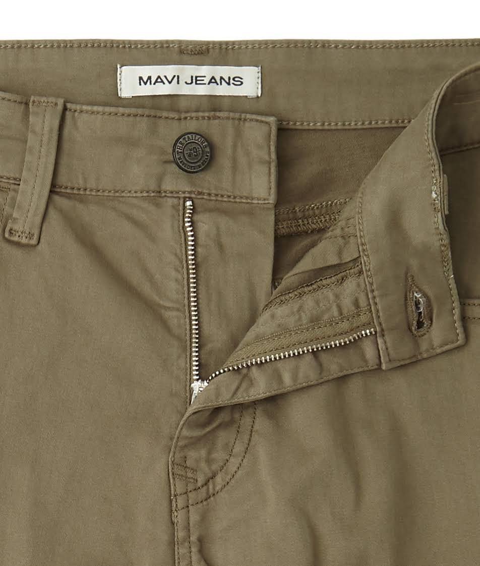 Dusty Olive Twill Relaxed Straight Pant 31x32 Q732