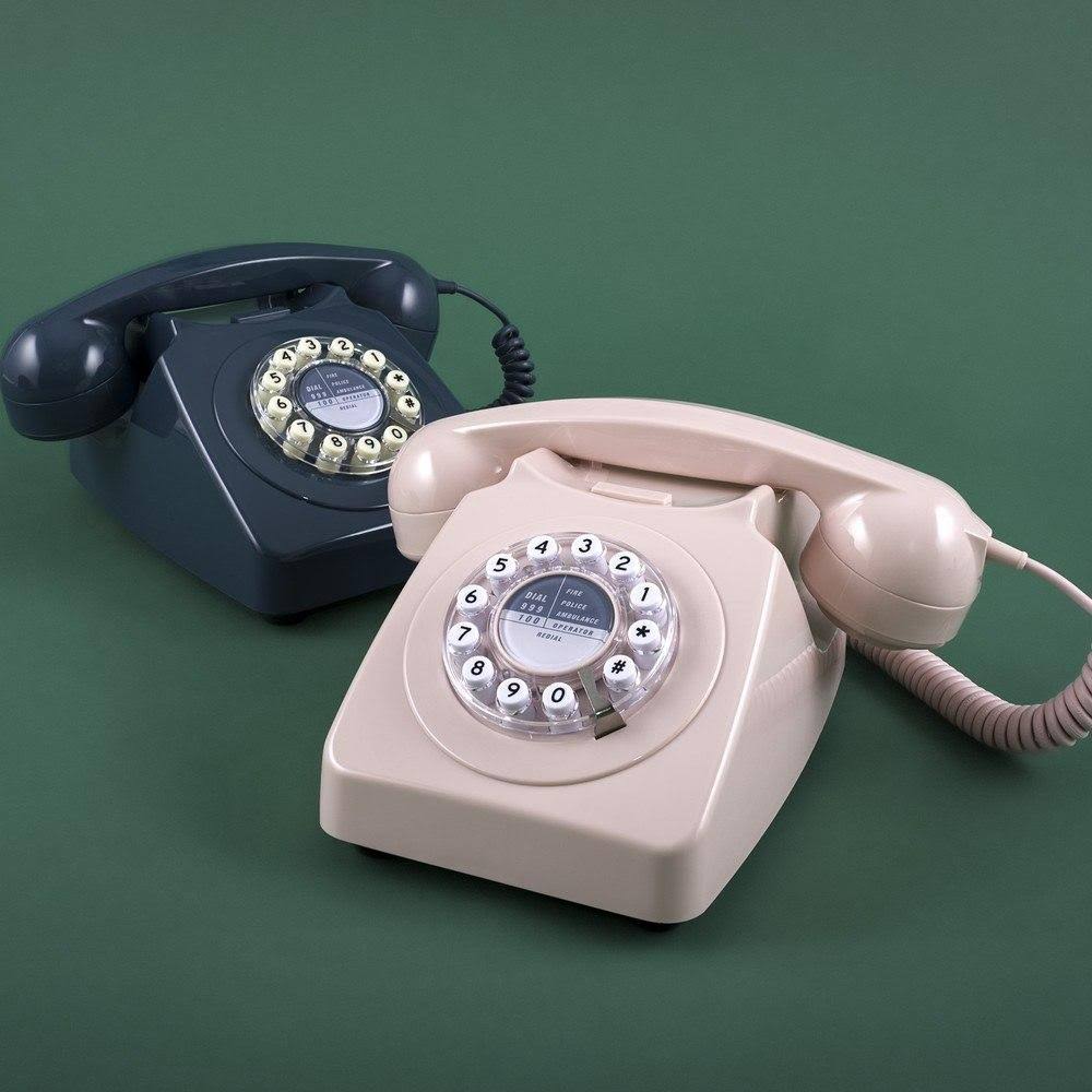 Rotary Design Landline Telephone Biscay Blue O3803