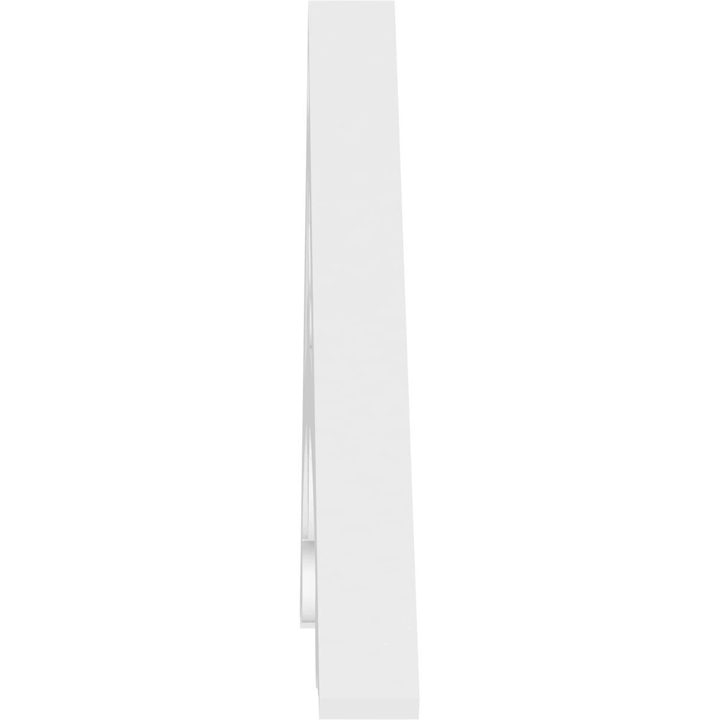 72 inch W x 36 inch H x 1 inch P PVC Gable Pediment Q761060