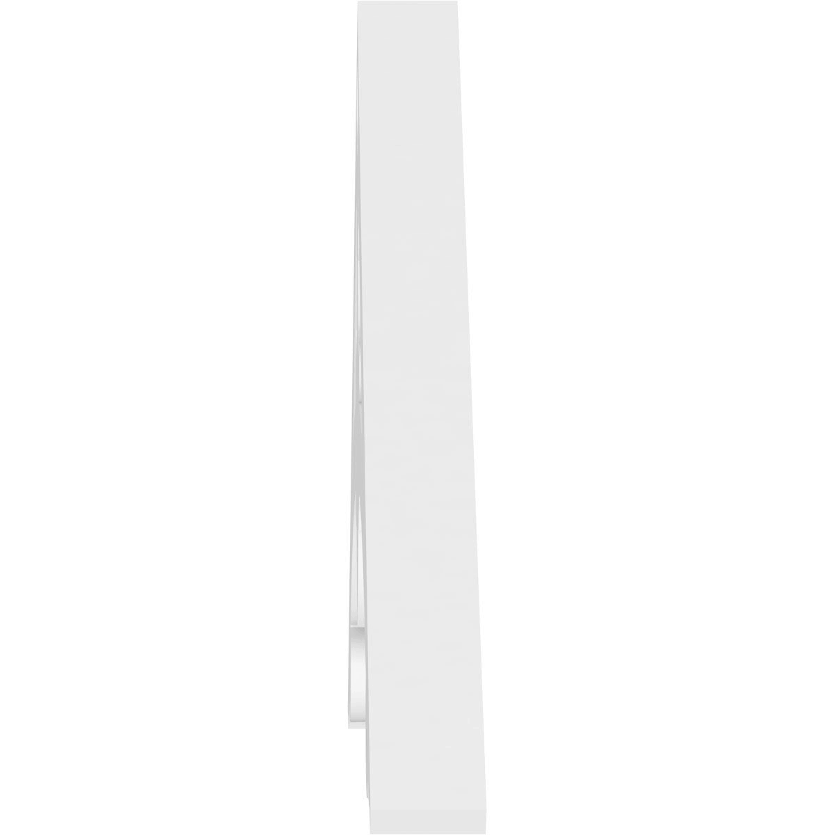 72 inch W x 36 inch H x 1 inch P PVC Gable Pediment Q761060