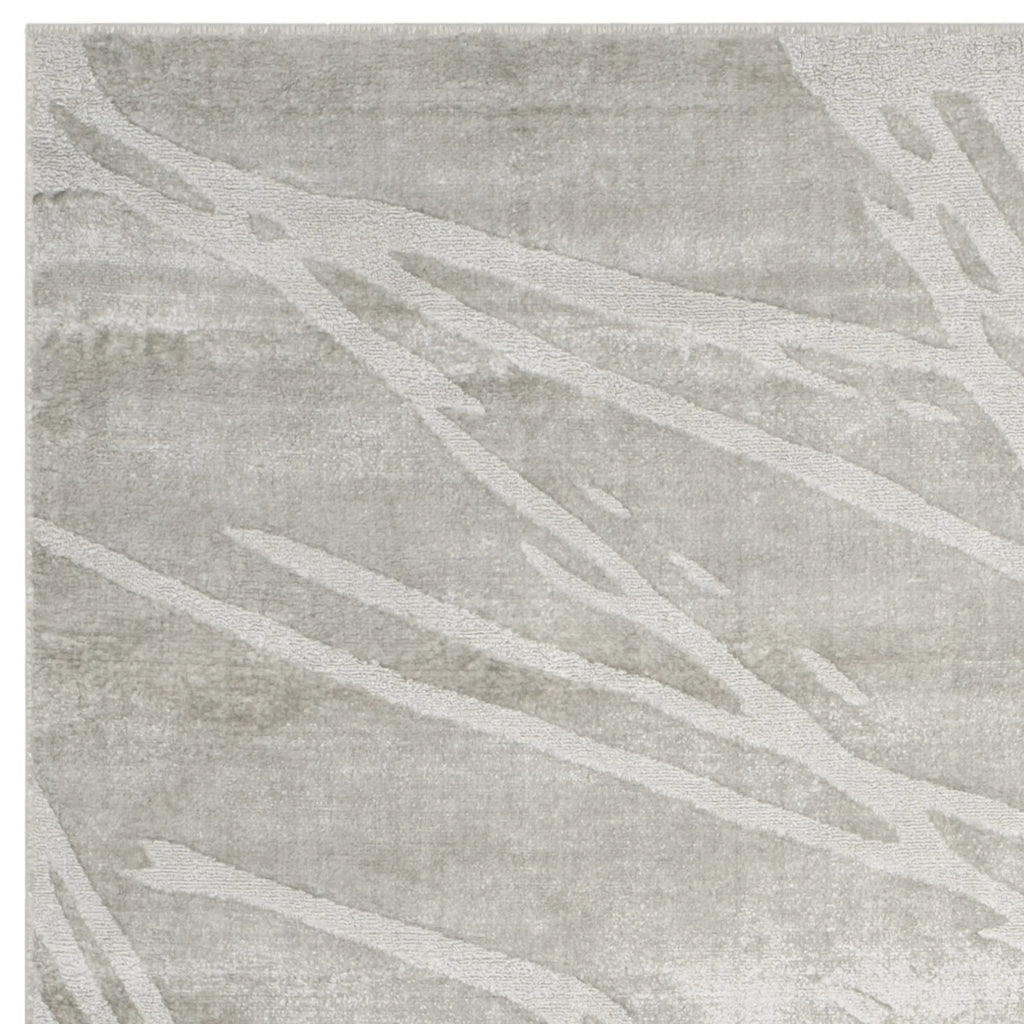 Grey Abstract Area Rug, 6' x 9' M6588