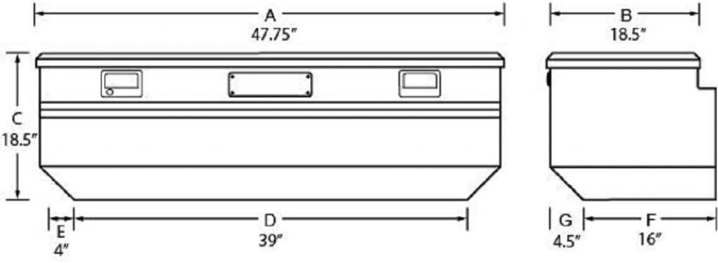 Black Aluminum Flush Mount Box Q7947