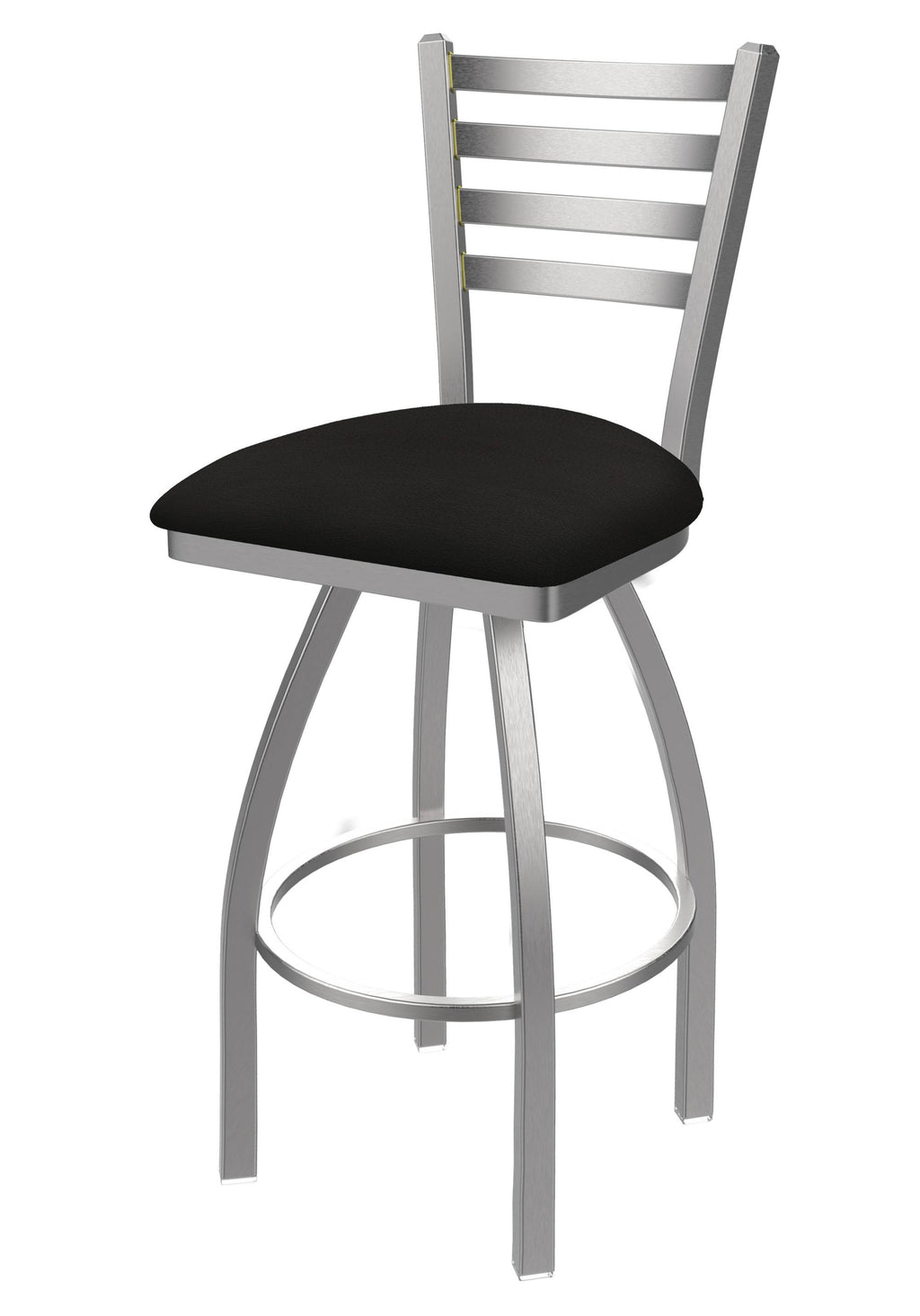 25x22 Swivel Counter Stool with Stainless and Espresso Seat O68036
