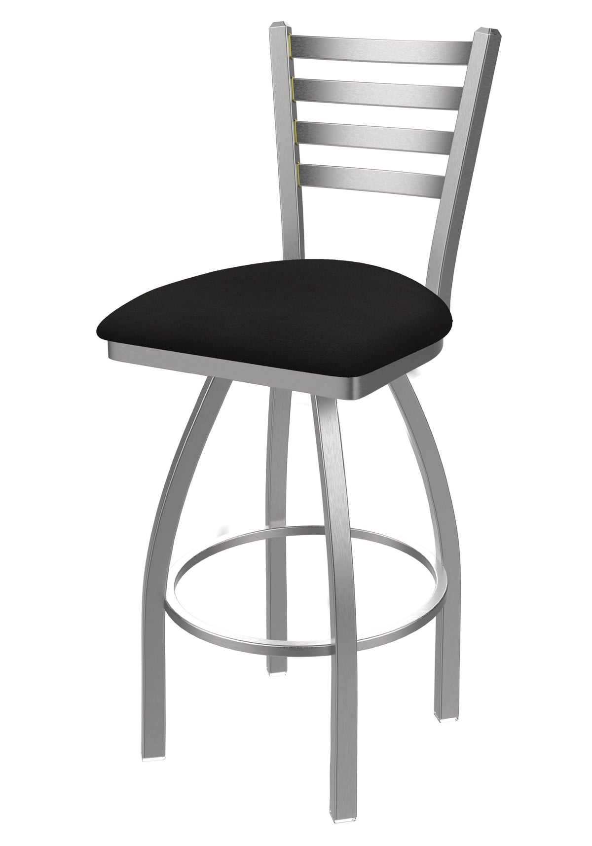 25x22 Swivel Counter Stool with Stainless and Espresso Seat O68036