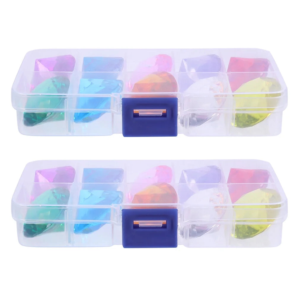 2 Boxes Big Colorful Diamond Toy A94733