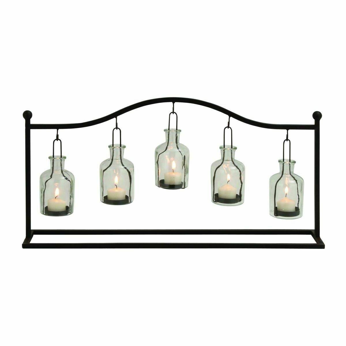 Black Glass Votive Holder S61652