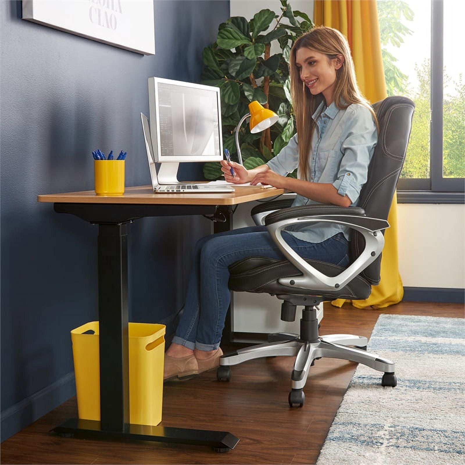 2-Piece Set with Standing Desk and Armless Task Chair I962651