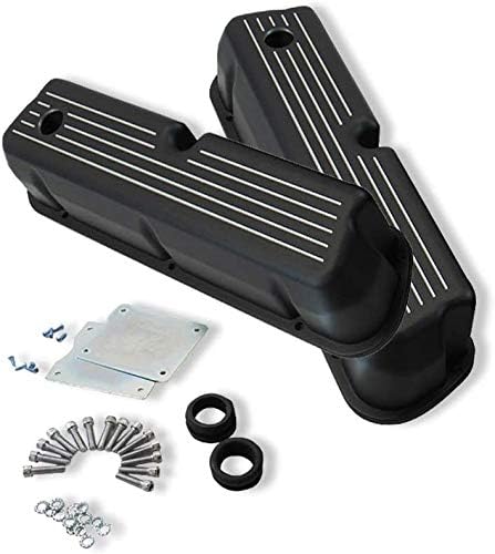 Black Aluminum Valve Covers for SBF X104600