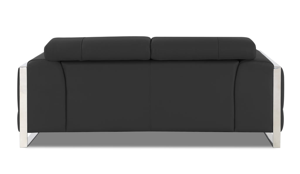 Italian Leather Loveseat with Hardwood Frame X3736