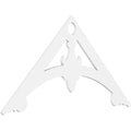 72 inch W x 36 inch H x 1 inch P PVC Gable Pediment Q761060