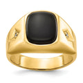 Black Onyx Diamond Ring K674760