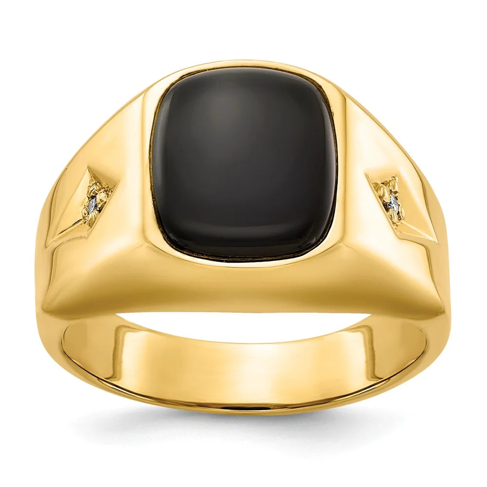 Black Onyx Diamond Ring K674760