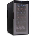 18 Bottle Thermoelectric Wine Chiller Cooler, Black T43869