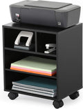 Black Mobile Printer Stand with Wheels P890903