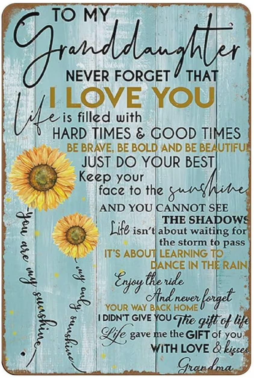 Vintage Metal Sign Wall Decor 8"x12" N115887