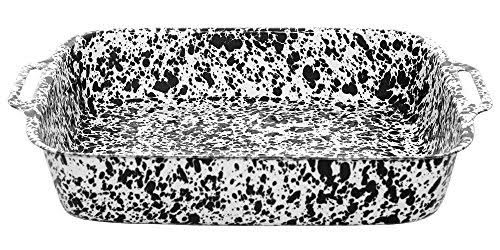 Black Marble Enamelware Lasagna Pan C224