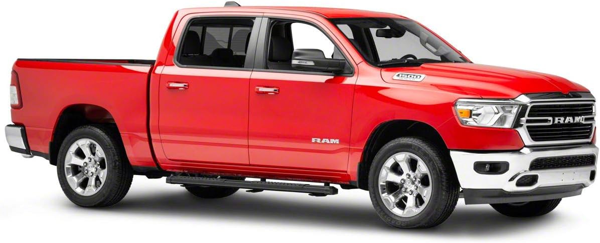 5-Inch Aluminum Side Step Bars with Black Cover Plates J348