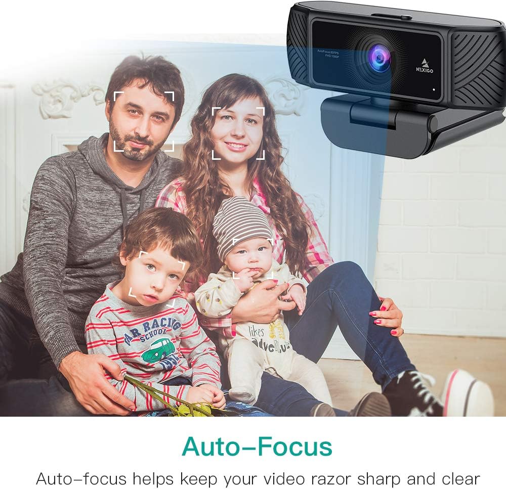 1080P USB Webcam with Microphone and Tripod D40216