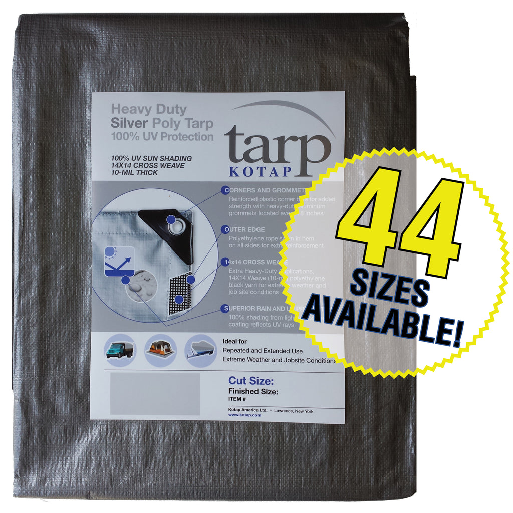 Silver Poly Tarp C4507