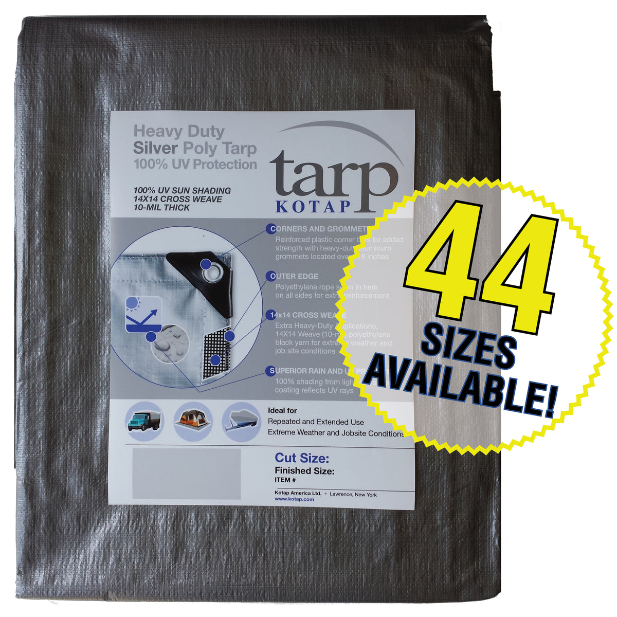 Silver Poly Tarp C4507